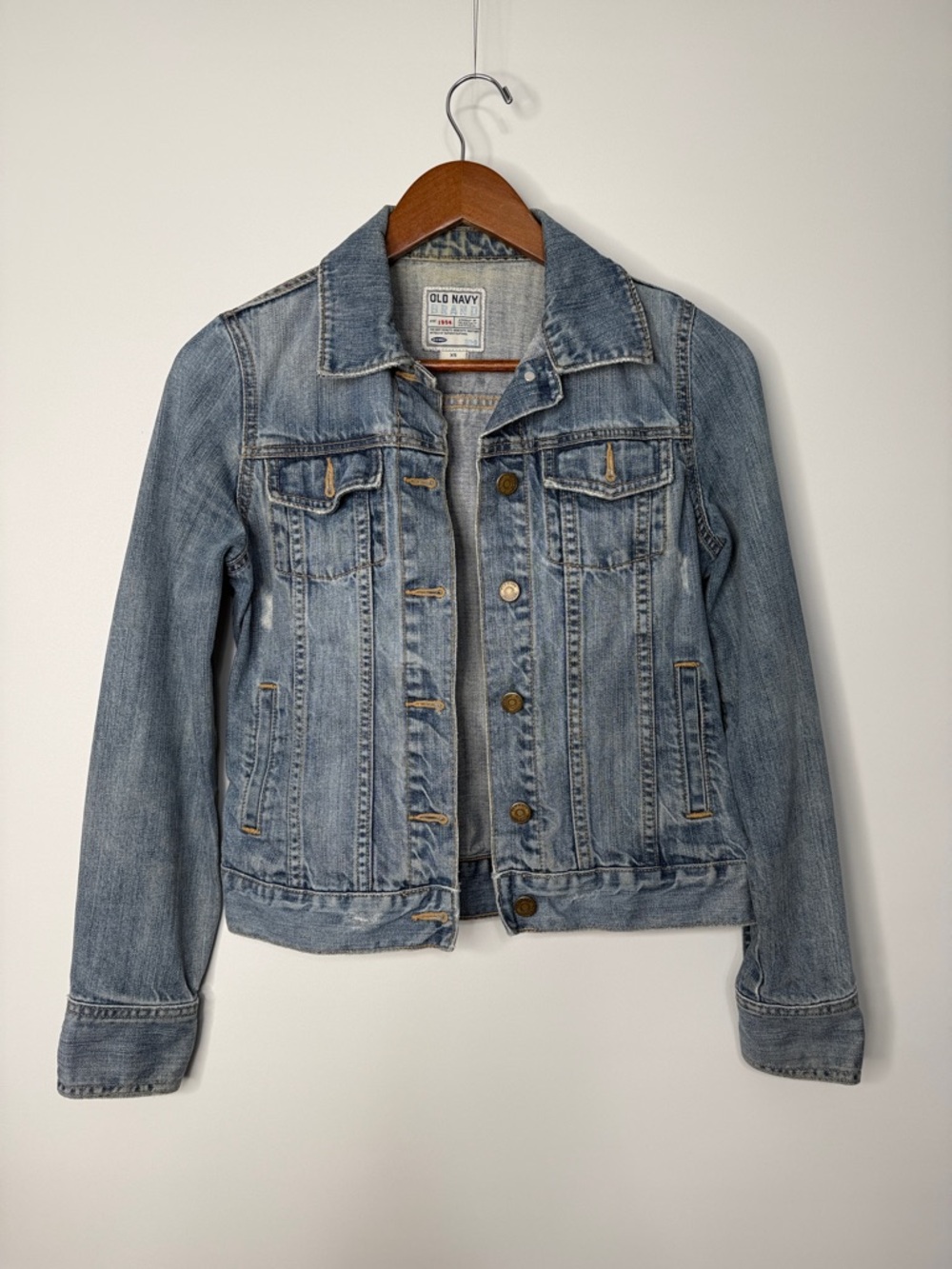 Old Navy Light Blue Denim Jean Jacket - Women's Classic Trucker XS